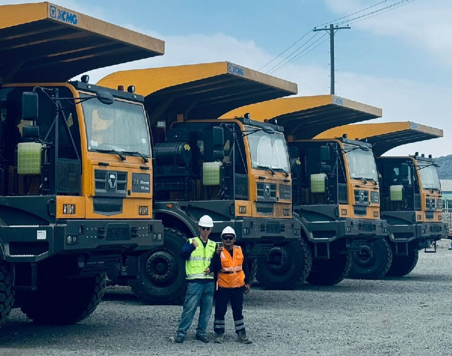 50台XG110矿卡为安第斯山脉注入emc易倍动能