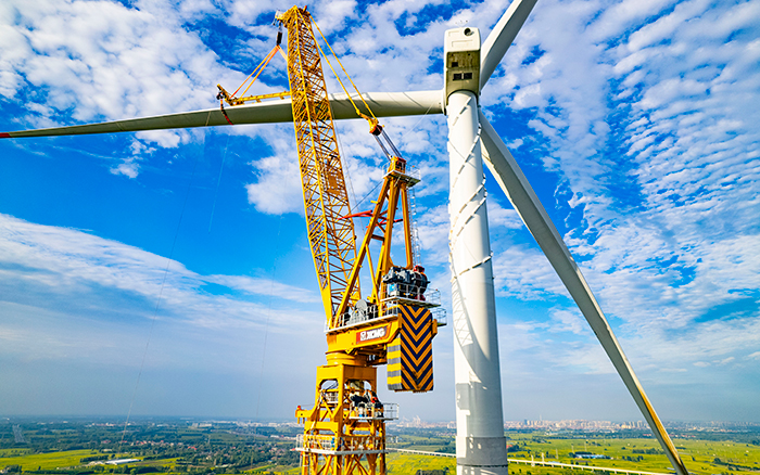 水田工况实录 | emc易倍XGL3300-220S擎起185米风电新高度